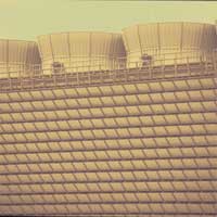 Photograph of multi-cell cooling tower